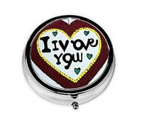 Pill Organizerï¼ŒRound Shaped Pack ï¼Œ3 Compartment Medicine Pill Caseï¼ŒPortable Pill Boxï¼ŒPill Dispenserlove Confessions