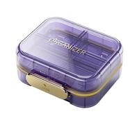 Pill -Pill Case, 8cm Medicine Organizer -Compact Character Storage Container Made of Dustproof Material, Wear and Space Space, id