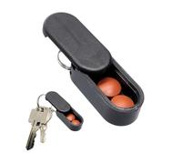 Pill Pod Keychain Pill Holder: Micro-Sized & Lightweight | Enhanced Strength with Stronger Magnets | Portable Daily Medication Storage (Midnight)