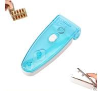 Pill Poppers Tool for Blister Packs, Portable Pill Remover Tool with Storage Box, Compact Medicine Organizer Case, No Contact Tablet Taker for Travel and Daily Use (Blue 1pcs)