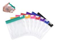 Pill Pouch Bags - Clear Storage Organizers for Travel Medication Sorting | Waterproof Resin with Slide Lock Closure, Portable Holders for Cosmetics Jewelry Candy Stationery Home Dormitory, 3×2.76inch