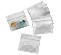 Pill Pouch Bags - (Pack of 100) 3" x 2.75" Pill Baggies and Disposable Plastic Travel Pill Bags with Write-on Labels, 4 mil