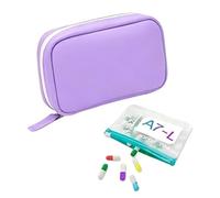 Pill Pouch Compact Waterproof Reusable Container Box with Zipper