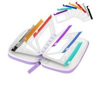 Pill Pouch,Waterproof Supplement Organizer Case - with 14 Compartments Reusable Zippered Pill Packets,for Morning Afternoon Daily Weekly Night Daily Elderly Men Home Fridge