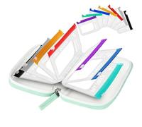 Pill Pouches | Waterproof Silicone Tablet Container,with 14 Compartments Color Coding Reusable Zippered Travel Pill Bags,for Elderly Men Women Home Fridge Office Weekly Morning Afternoon Night