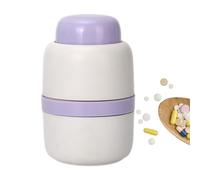 Pill Splitter Grinder - Hard Plastic Medicine Tool, Tablet Cutter Two in One | Portable Case with Crushing Chamber and Storage, Effective Organizer for Home Pharmacy o