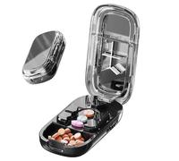 Pill Splitter - Portable Tablets Dispenser,Daily Tablets Cutting Case for Adults Kids Nurses Home School Business Hospital Camping Travel Work