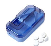 Pill Splitter with Centering Device | Tablet Cutter Pill Splitter with Dispenser - Accurate Medicine Crusher Safety Guard Cut Tool for Tiny Medication
