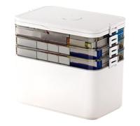 Pill Storage Box, Portable Storage Case, Shading Resistant, Clear Medicine Container with Handles, Home Use for Student Dorm, Stocka Organization