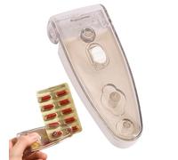 Pill Taker Remover, No-Contact Tablet Dispenser, Easy Pill Puncher Tool for Seniors, Weak Hands, Travel, Home, Hospital, Pharmacy Use