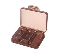 Pill - Weekly Pill Organizer, Moistureproof Medication Organizer, Portable Pocket Medicine Case | Reliable Supplement Storage for, Tablets, Supplements & Medicine, Compact Design