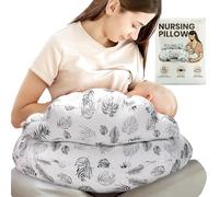 PILLANI Nursing Pillow for Breastfeeding, Breastfeeding Pillows for Mom Support & Baby Comfort, Removable Cotton Cover, w/Adjustable Waist Strap, Newborn Essentials Must Haves, Baby Registry Search