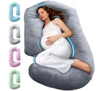 PILLANI Pregnancy Pillows for Sleeping - V C U Shaped 57inch Full Body Pillow with Removable Washable Cover, Cooling Maternity Pillow for Pregnant Women, Support for Back Belly Legs Hip