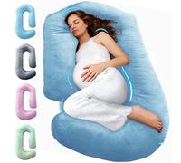 PILLANI Pregnancy Pillows for Sleeping - V C U Shaped 57inch Full Body Pillow with Removable Washable Cover, Cooling Maternity Pillow for Pregnant Women, Support for Back Belly Legs Hip