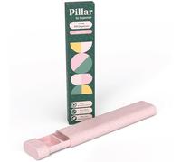Pillar 7 Day Pill Box | BPA-Free Wheat Straw Pill Organiser | Beautiful Tablet Organiser for Travel and Home (Soft Pink)