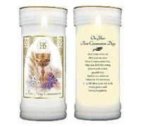 Pillar Candle and Holder First Holy Communion Keepsake Gift 6908