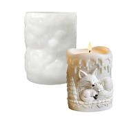 Pillar candle mold: flexible and easy to reuse candle mold, mold ara vÕelas mmet pillar đe pine, mushroom with pattern d´e dormmiente and pine, molde de de silicona pyramid vará velas para pri