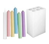 Pillar Candle Molds,6-Cavity Silicone Mould,Homemade Candle Molds | for Home Office Studio Birthday Holiday Wedding Gathering Handcrafts