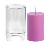 Pillar Candle Molds - Cylinder Shape Design PC Shape DIY Craft Table Accessories Making Tool | Allows Creative Candle Shaping for DIY Projects and Decoration