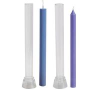 Pillar Candle Moulds 2 Pieces PC Taper Candle Molds Casting Moulds for Long Candles, Aromatherapy Wax Making Mold, Home Church Party Handmade DIY Craft