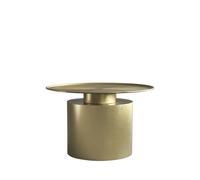 Pillar Coffee Table Low Brass