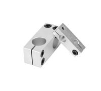 Pillar Fixing Clamp Vertical Fixed Diameter Fastening Aluminum Alloy Optical Axis Cross Block Steel Pipe Bracket Connecti IDGTTLDF(Same Diameter20x20mm)