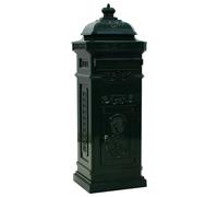 Pillar Letterbox Aluminium Vintage Style Mail Post Box Multi Colours vidaXL