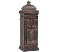 Pillar Letterbox Aluminium Vintage Style Mail Post Box Multi Colours vidaXL