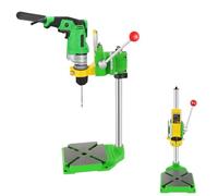 Pillar Multifunction Drill Press Stand 90 Degree Adjustable Portable Drill Press Table for Home DIY Industry Work (38-43mm, Green)