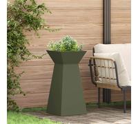 Pillar Planter Olive 35x35x73cm Outdoor Elevated Durable Garden Accent for Patio
