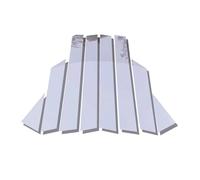 Pillar Posts Outer Window Compatible With Nissan For Altima 2013 2014 2015 2016 2017 2018 8Pcs/Set Acrylic Car Chrome Pillar Posts Window Door Trim Cover