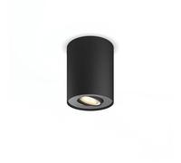 Pillar Single Spot Black In amper