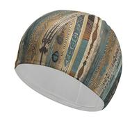 Pillars and Totems Swim Cap Comfortable Swimming Caps Stretchable Durable Swimming Hat for Men and Women