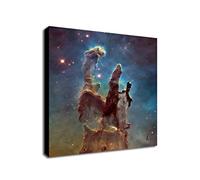 Pillars Of Creation Hubble Space Art - Wrapped Framed Canvas Wall Art ([61cm x 61cm])