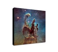 Pillars Of Creation - Hubble Space Telescope - Space Wall Art - Wrapped Framed Canvas Wall Art (24 x 24 inch / 61cm x 61 cm)