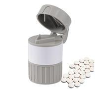 Pillenschneider - Crusher and Stairs of Pill Tablets | Pilenetui Portable | 4 in 1 Mill Pill Crusher for Powder Tablets | Integrated Drinking Cup for Travel of to Make