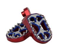 Pillion Footrests Compatible With For PW80 1983-2006 For XT350 1986-2000 For RT100 1990-2000 Motorcycle Foot Pegs Anti-Slip Pedals(Red)