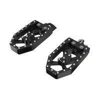 Pillion Footrests Compatible With Suzuki For DR-Z250 2001-2007 For DR-Z125 2003-2009 Motorcycles Enlarged Wide Foot Pegs FootRest Footpegs Rests Pedals(Black)