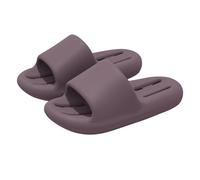 Pillow Anti-Slip Slippers for Women Size 4 Hollow Cloud Soles House Slides Men’s Summer Supper Comfy Platform Cushioning Slipper Indoor Wide Width Flat Soft Waterproof Slider for Bath Pool Purple