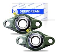 Pillow Block Bearing, Pillow Block Bearing 1 inch Bearing Steel hickened Mounted Self Aligning Rhombic Bearing 25.4mm/30mm(UCFL205-16)