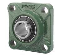 Pillow Block Bearing Square Bearing UCF205-16, 30mm x 25.4mm, Mounting Flange, Solid Base, 4 Holes