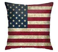 Pillow Case 45X45cm American Flag Vintage Usa Flag Throw Cushion Cover Print Throw Pillow Case Durable Pillowcases For Girls, Sisters, Gifts