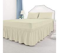 Pillow Case Plain Dyed Polycotton Pillow Cover Only 50 x 75 cm, Cream
