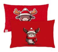 Pillow Cases 2 Pack 70 x 90 Large Cushions Green Rectangle Cushion Covers 70cm x 90cm Leaf Double Sided Printing Velvet Pillow Cover with Invisible Zipper for Sofa Bedroom Autumn Decorations Gift,67-j