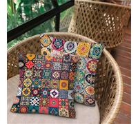 Pillow Cases 2 Pack Animal, Stripe Soft Cushion Covers 45 x 45, Breathable Waterproof Sofa Cushions, Outdoor Cushions for Garden Furniture Bedroom Office Car Porch Bench Chair, Decor Pillows Gift D79