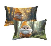 Pillow Cases 2 pack Burnt Orange Cushion Covers 50x70 Outdoor Cushions Beige Throw Pillow Covers Soft Velvet Sofa Pillows Double Sided Printing Rectangle Cushion Cover for Garden Bench Farmhouse P-120