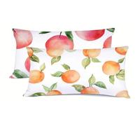 Pillow Cases 2 Pack Fruit Pillows 2 Pack Simple Pillow Protectors 50x70cm Soft Pillowcases With Hidden Zipper, Bedding Cushion Cover, Double Sided Printing Pillowcase, for Spring decoration bz-847