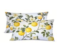 Pillow Cases 2 Pack Fruit Pillows 2 Pack Yellow Pillow Protectors 50x70cm Soft Pillowcases With Hidden Zipper, Bedding Cushion Cover, Double Sided Printing Pillowcase, for Spring decoration bz-846