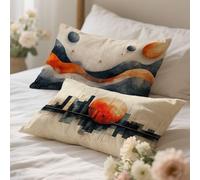 Pillow Cases 2 Pack Grey , 30x50cm Velvet Cushion Covers, Orange Color Cushion Covers 45 x 45 cm For Modern Farmhouse Style Indoor Home Decor , Fashion Accessories , Is Give Gifts For Women 0q-406