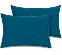 Pillow Cases 2 pack Percale Premium 180 Thread Count Pillow Cases Hotel Quality Fabric Wrinkle Free Pillowcase 2 pack (Teal)